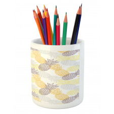 Exotic Pineapple Tropics Pencil Pen Holder