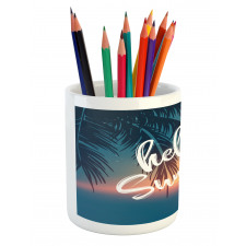 Tropical Palms Pencil Pen Holder