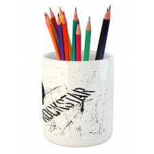 Grunge Effect Hand Star Pencil Pen Holder