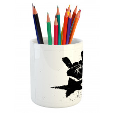 Grunge Effect Hand Star Pencil Pen Holder