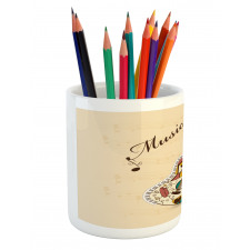 Abstract Funk Instrument Pencil Pen Holder