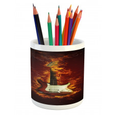 Instrument in Flames Pencil Pen Holder