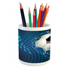 Abstract Goal Pattern Pencil Pen Holder