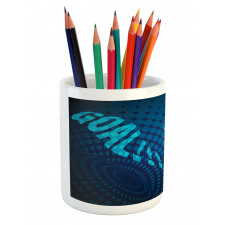 Abstract Goal Pattern Pencil Pen Holder