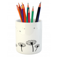 Faded Blowball Plant Pencil Pen Holder