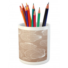 Hand Drawn Shells Pencil Pen Holder