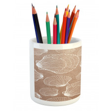 Hand Drawn Shells Pencil Pen Holder