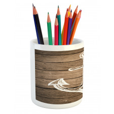 Rustic Planks Pencil Pen Holder