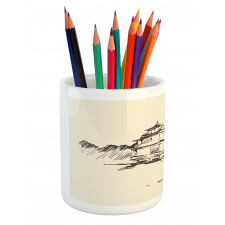 Pagoda Fisherman Pencil Pen Holder