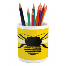 Honeybee Silhouette Pencil Pen Holder