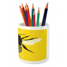 Honeybee Silhouette Pencil Pen Holder