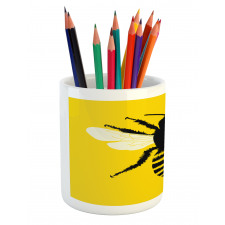 Honeybee Silhouette Pencil Pen Holder