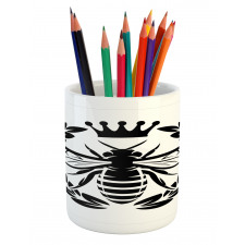 Monochrome Wreath Pencil Pen Holder