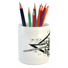 Beehive Pattern Bug Pencil Pen Holder