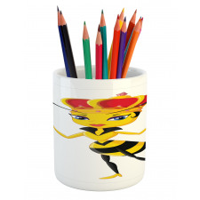 Cartoon Style Bee Pencil Pen Holder