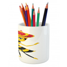 Cartoon Style Bee Pencil Pen Holder