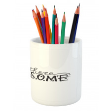 Baby Boys Birthday Text Pencil Pen Holder