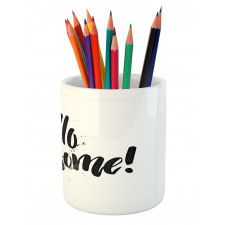 Hipster Valentines Slogan Pencil Pen Holder