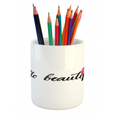 Pink Heart for Loved Ones Pencil Pen Holder