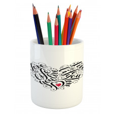 Heart Shape Pencil Pen Holder