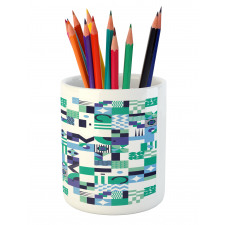 Sixties Art Design Pencil Pen Holder