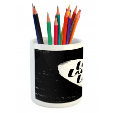 Heart and Words Pencil Pen Holder