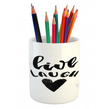 Retro Message Pencil Pen Holder