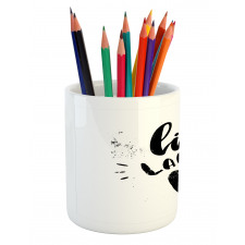 Retro Message Pencil Pen Holder