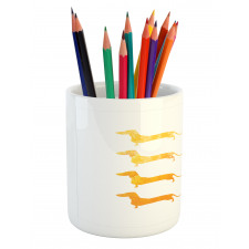 Vintage Silhouettes Pencil Pen Holder