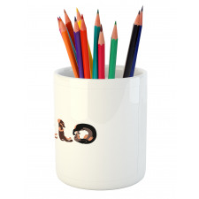 Puppies Saying Hello Pencil Pen Holder