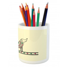 Dog Sketch Pencil Pen Holder