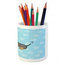 Happy Puppy Cartoon Pencil Pen Holder