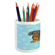 Happy Puppy Cartoon Pencil Pen Holder