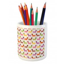 Colorful Puppy Motif Pencil Pen Holder