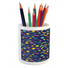 Retro 80s Memphis Fashion Pencil Pen Holder