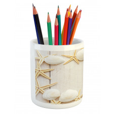 Rustic Wooden Backdrop Pencil Pen Holder