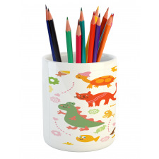 Jolly Cartoon Animals Pencil Pen Holder