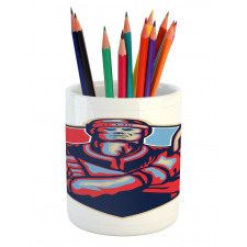 Player Holding Stick Pencil Pen Holder