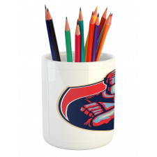 Player Holding Stick Pencil Pen Holder