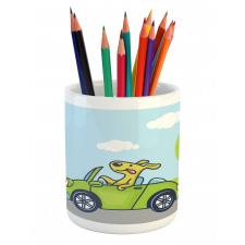 Puppy on the Road Pencil Pen Holder