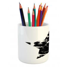 Star Shape Grunge Pencil Pen Holder