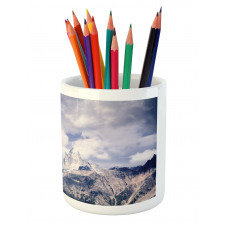 Craggy Peaks Mountains Pencil Pen Holder