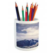 Craggy Peaks Mountains Pencil Pen Holder