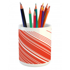 Barcode Lines Design Pencil Pen Holder