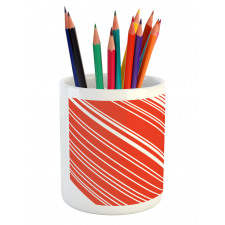 Barcode Lines Design Pencil Pen Holder