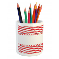 Abstract Xmas Border Pencil Pen Holder