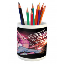 Break Dance Party Theme Pencil Pen Holder