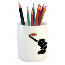 Basketball Player Artwork Pencil Pen Holder