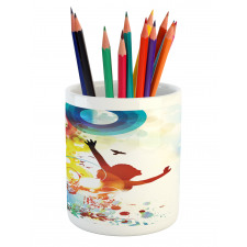 Abstract Woman Pencil Pen Holder