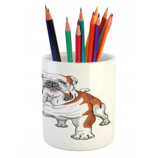 Muscular Dog Pencil Pen Holder